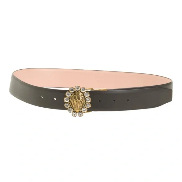 Kurt Geiger Leather Reversible Belt with Eagle Jewel Buckle - Picture 1 of 7